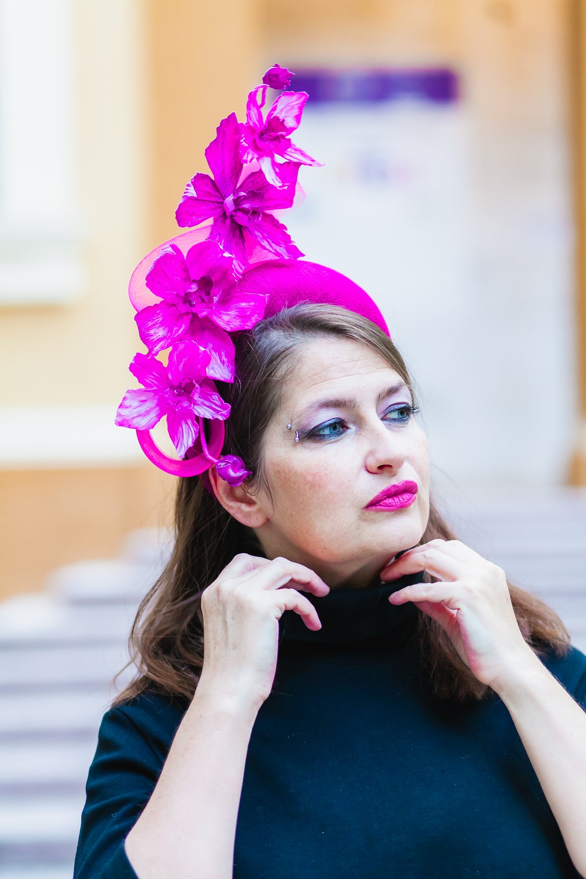 Amelie: Couture hat/Fascinator