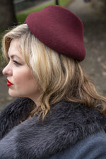 Autumn beret: Couture Hat / Fascinator / Beret