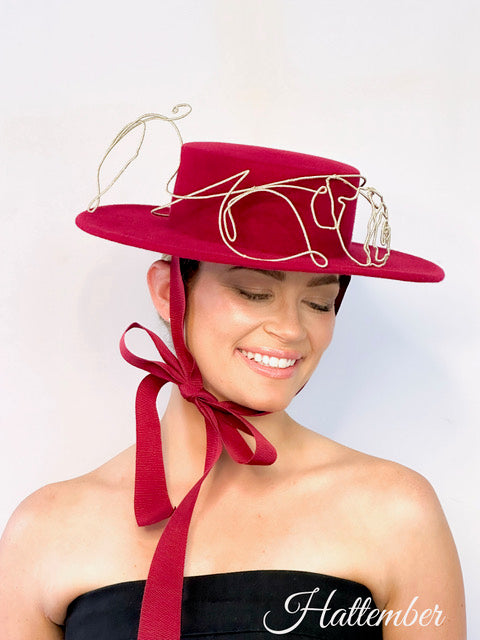 Roseline : Couture Hat/ Fascinator