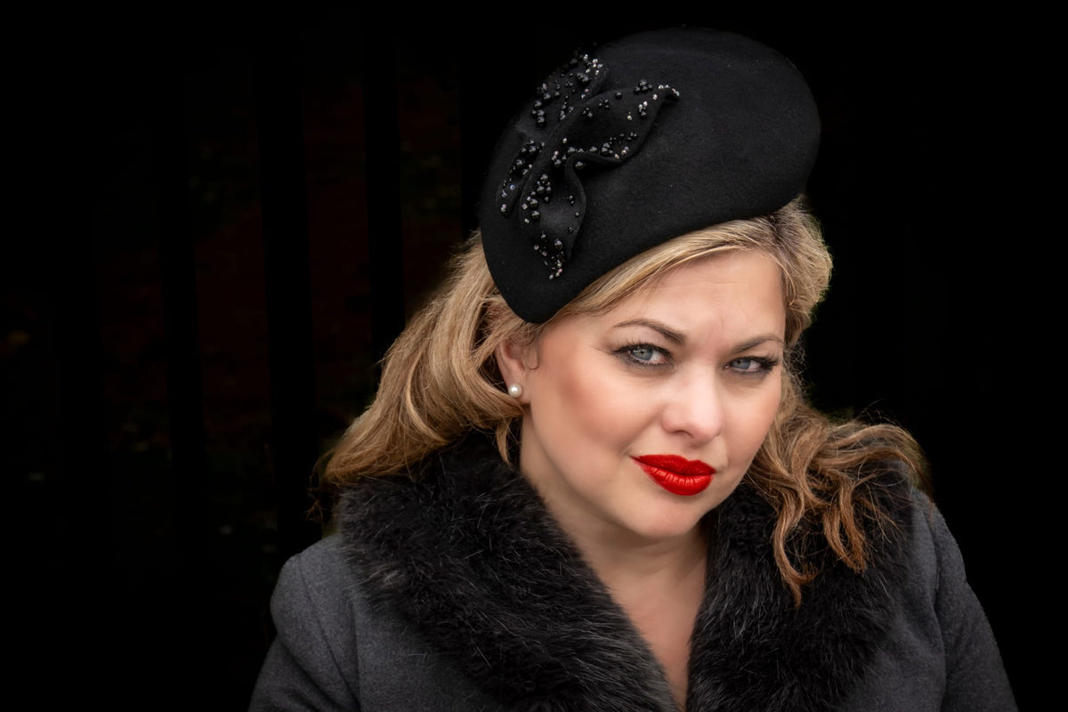 Bellissima: Couture Hat /Fascinator / Beret